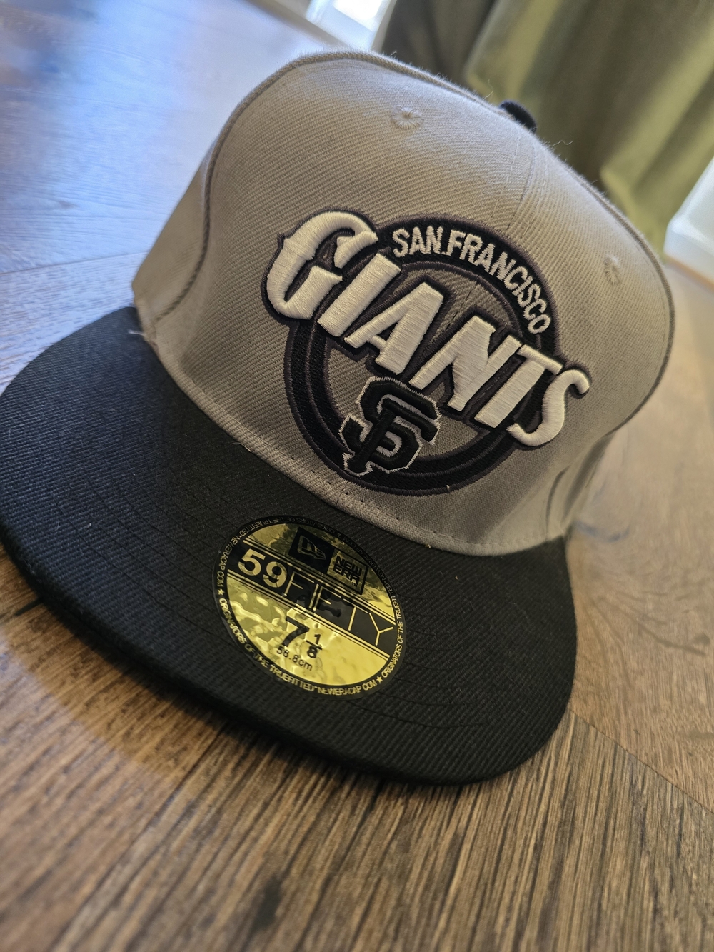 New Era San Francisco Giants Gray and Black 59FIFTY Fitted Cap